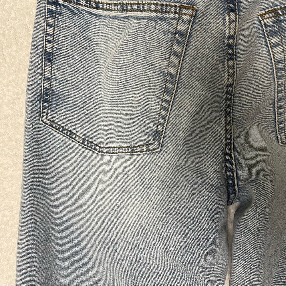 Blue washed 90s relax straight jeans - Picture 7 of 7